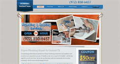 Desktop Screenshot of plumbinggarland-tx.com